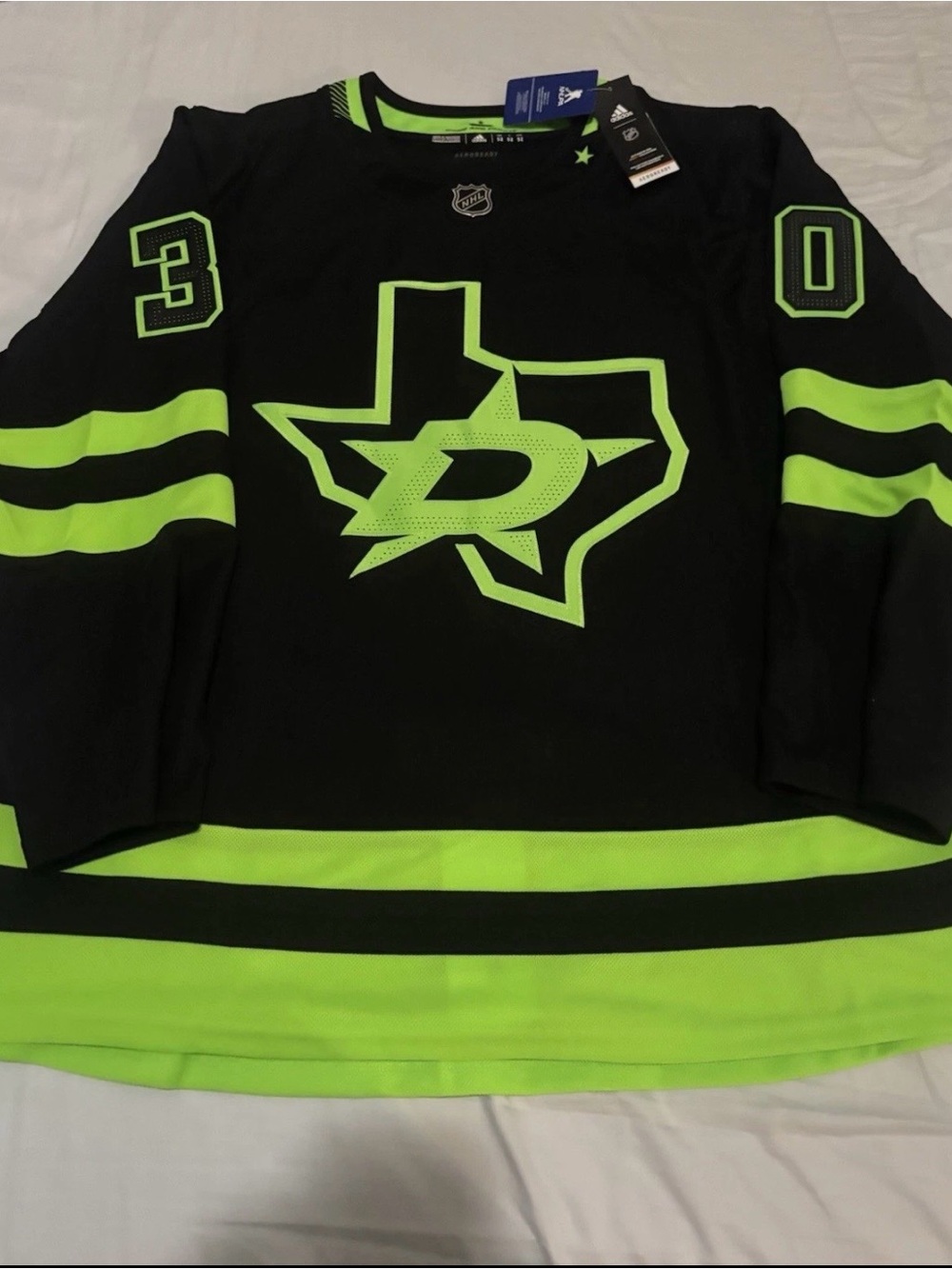Dallas Stars NHL Ben Bishop Jersey Size 52 Adult Large New with Tags